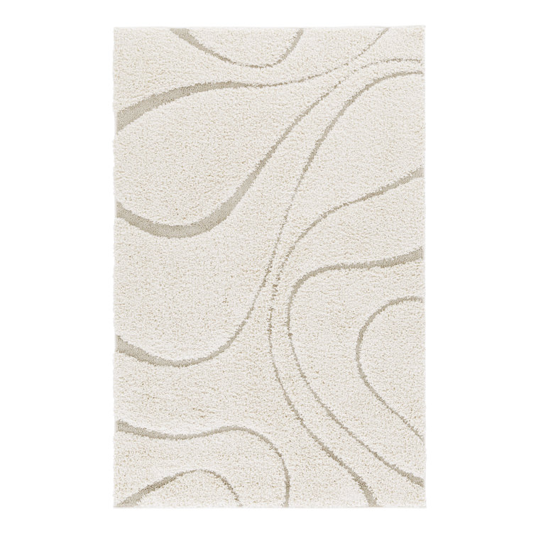 Mistana Helgeson Shaggy Cream/Taupe Rug & Reviews Wayfair.co.uk